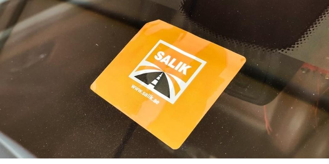 Salik Tag on Sunroof